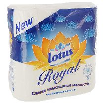 Туалетная бумага "Lotus",4 рулона