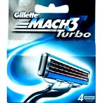 Кассеты для бритья Gillette "Mach3 Turbo"